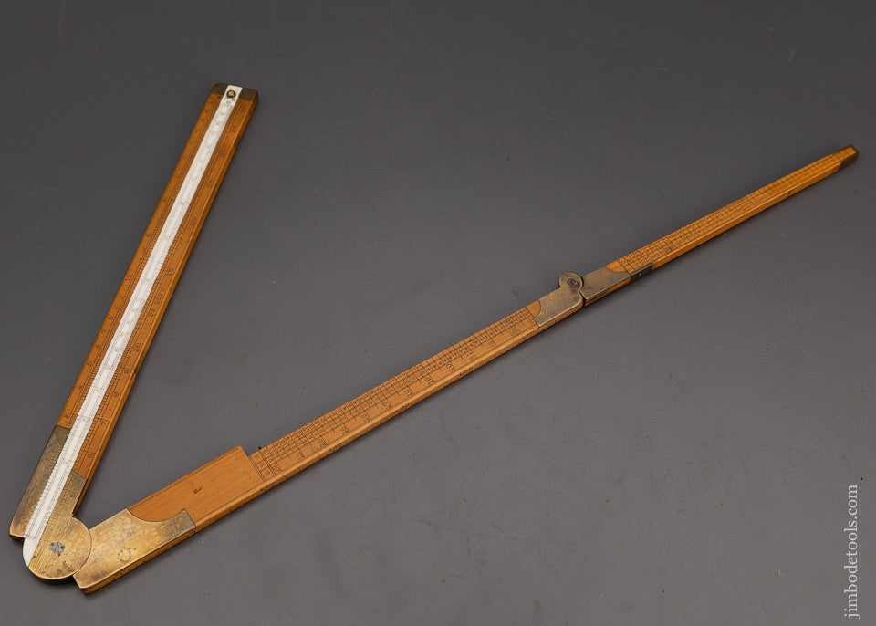 Fine RABONE 3 Fold Timber Rule with Slide & Scales - EXCELSIOR 101778