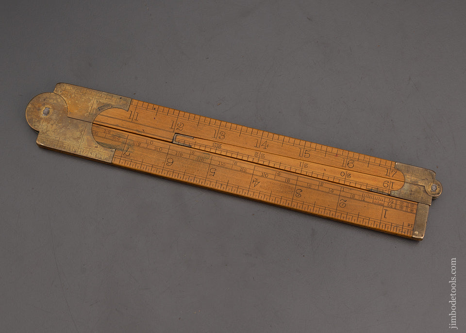 Fine RABONE 3 Fold Timber Rule with Slide & Scales - EXCELSIOR 101778