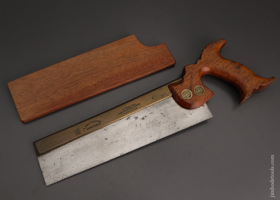 Stunning Brass Back Dovetail Saw by GROVES - EXCELSIOR 101919