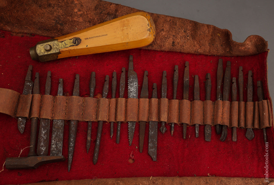 Astonishing Boxwood Tool Handle with 22 Bits CALQUHOUN & CADMAN - EXCELSIOR 101943