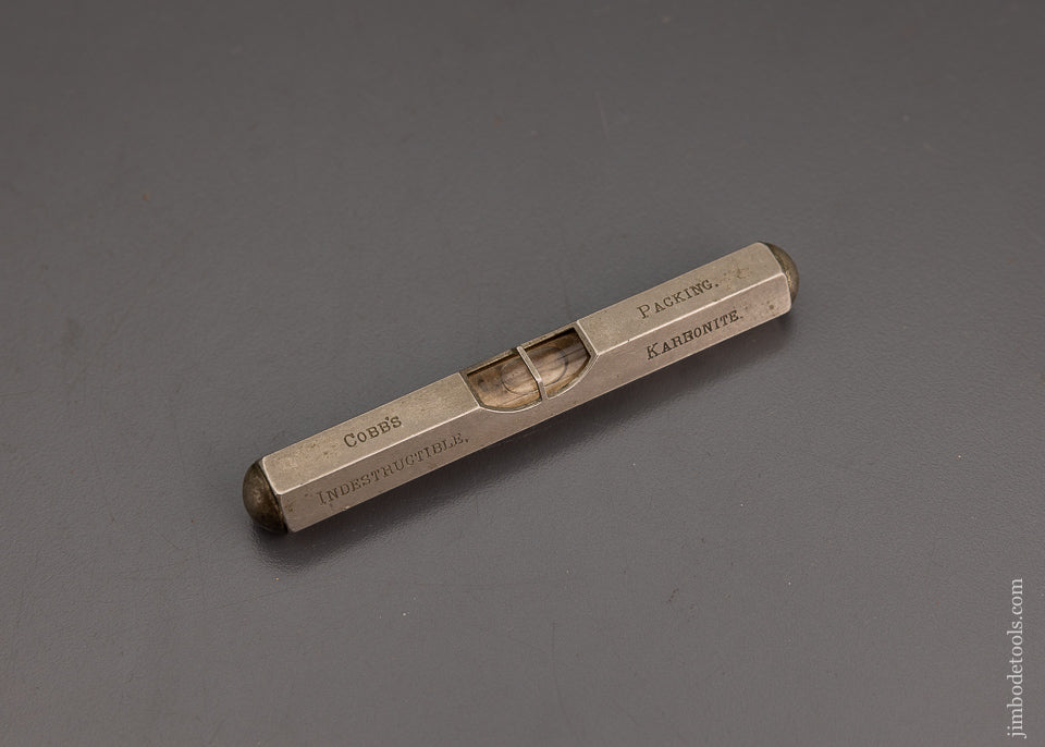 Crisp & Fine 3 1/2 Inch Pocket Level with Advertising - EXCELSIOR 102045