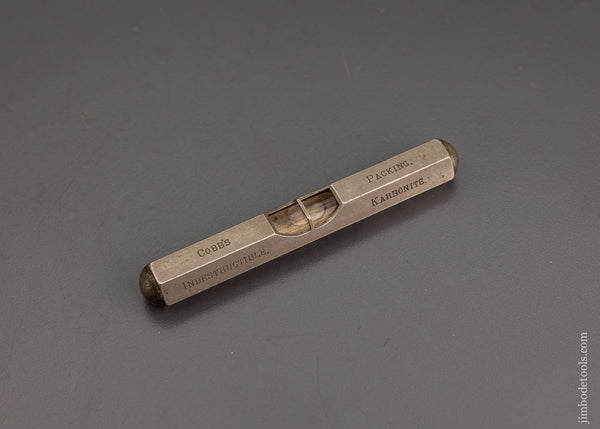 Crisp & Fine 3 1/2 Inch Pocket Level with Advertising - EXCELSIOR 102045