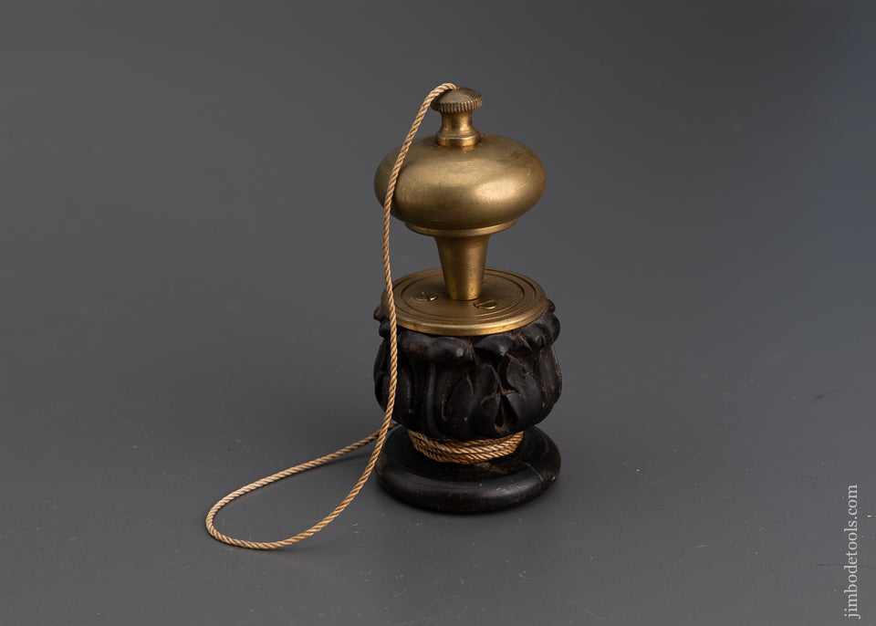 Elegant Plumb Bob with Ornately Carved Stand - EXCELSIOR 102253