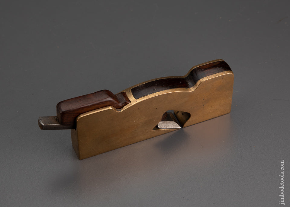 Rare & Fine POPPING NYC Gunmetal Shoulder Rabbet Plane with Rosewood Infill - EXCELSIOR 102259
