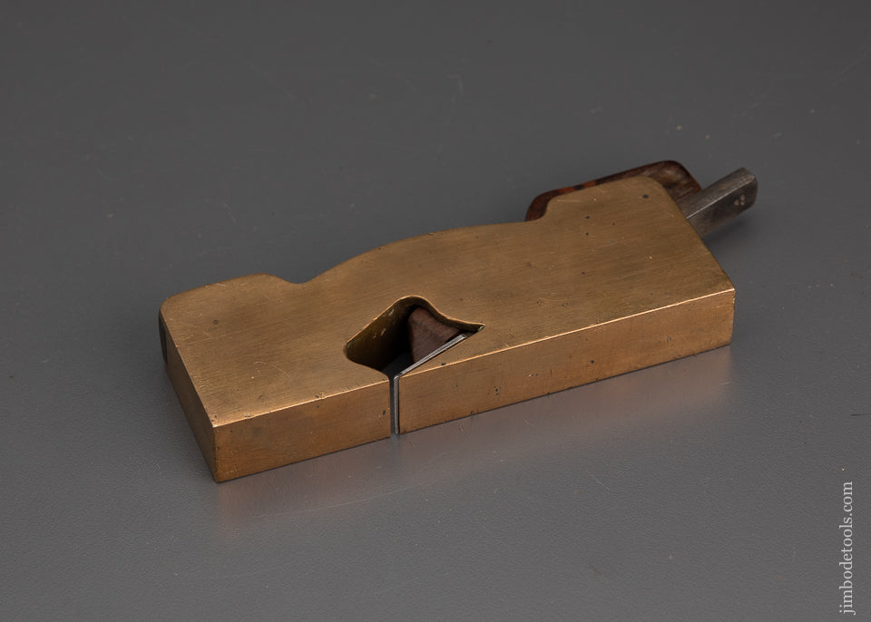 Rare & Fine POPPING NYC Gunmetal Shoulder Rabbet Plane with Rosewood Infill - EXCELSIOR 102259