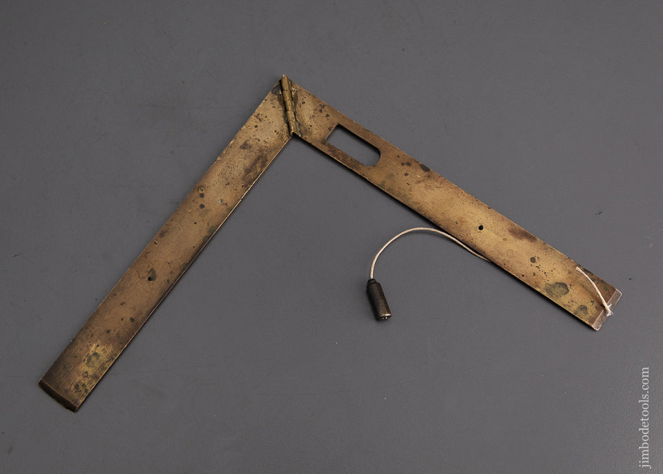RARE CHAZAL PARIS 18th Century Level & Square with Plumb Bob - EXCELSIOR 102361