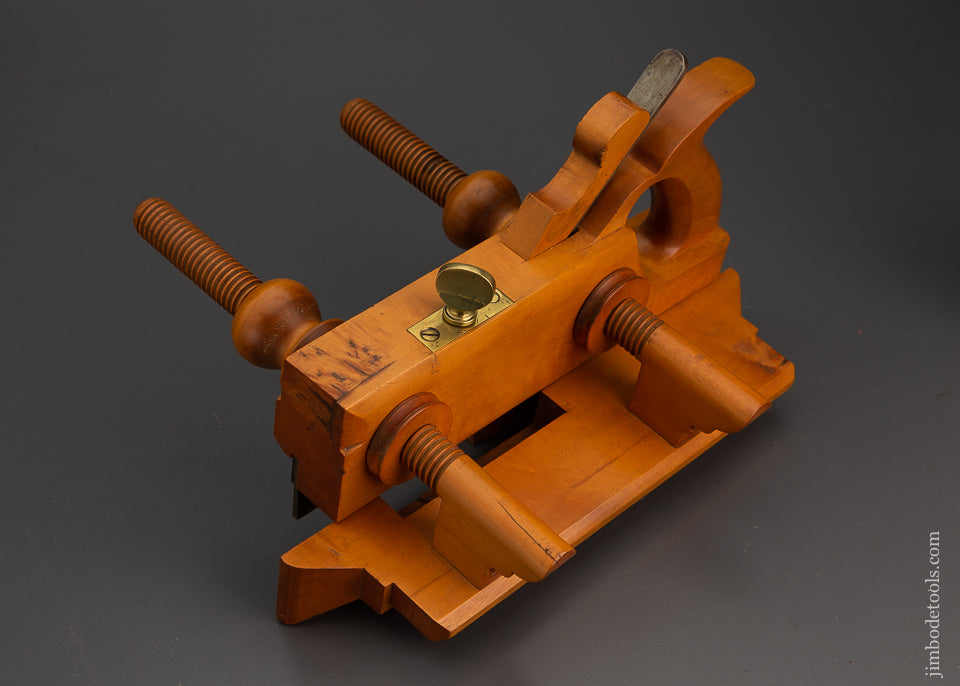 Spectacular Solid Boxwood Extra Long Plow Plane Near Mint CASEY KITCHEL & CO. - EXCLESIOR 102542