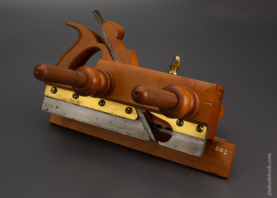 Spectacular Solid Boxwood Extra Long Plow Plane Near Mint CASEY KITCHEL & CO. - EXCLESIOR 102542