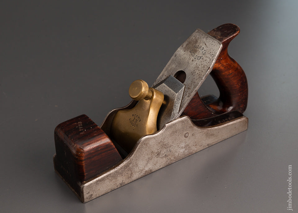 Rare & Fine NORRIS No. 13 Smooth Plane Annealed Iron with Rosewood Infill - EXCELSIOR 102760