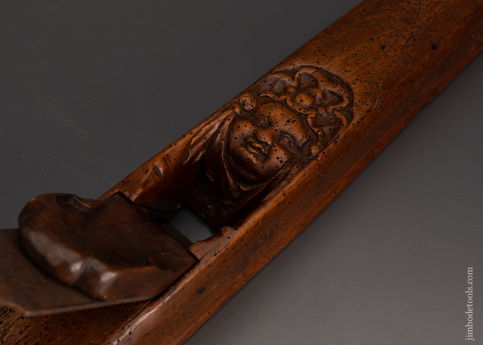 Spectacular Ornately Carved Jointer Plane - EXCELSIOR 102872