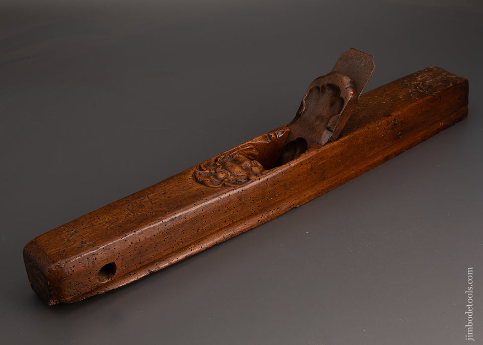 Spectacular Ornately Carved Jointer Plane - EXCELSIOR 102872
