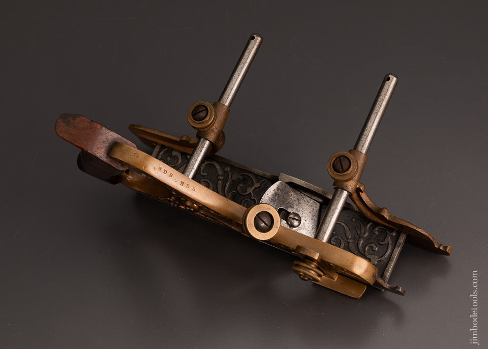 Stunning STANLEY MILLERS PATENT No. 42 Gunmetal Plow Plane Type 2 - EXCELSIOR 103105