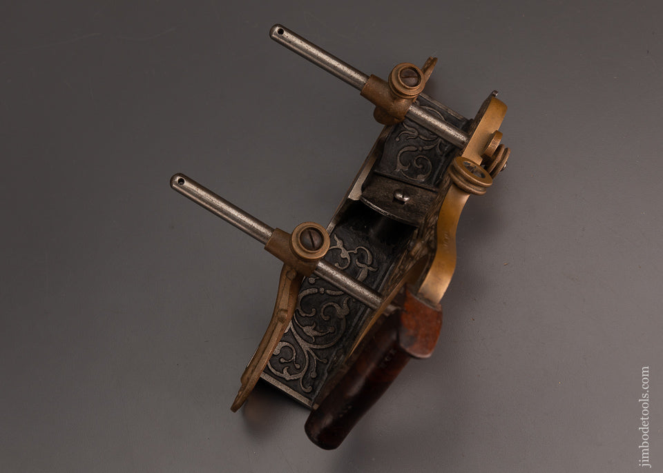 Stunning STANLEY MILLERS PATENT No. 42 Gunmetal Plow Plane Type 2 - EXCELSIOR 103105