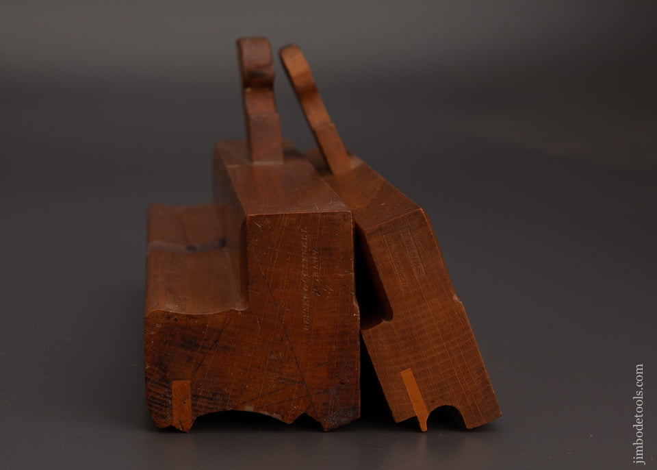 2 Complex Moulding Planes 3 1/16 Inches Wide & 5/8 Side Bead - EXCELSIOR 103374