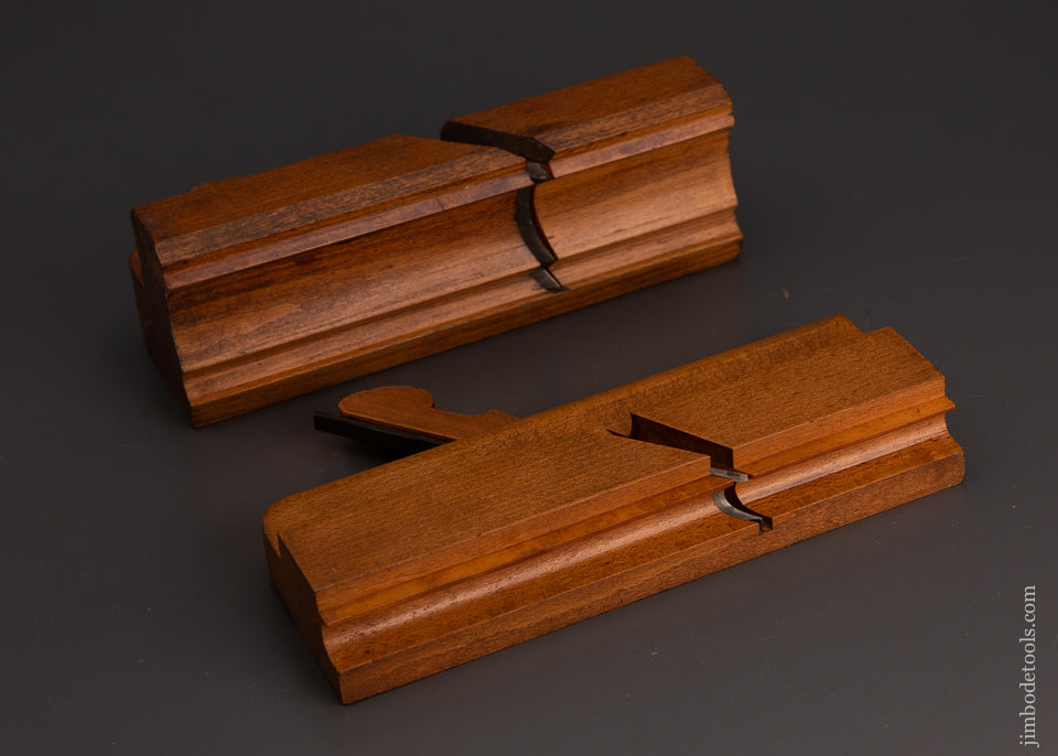 2 Complex Moulding Planes 3 1/16 Inches Wide & 5/8 Side Bead - EXCELSIOR 103374