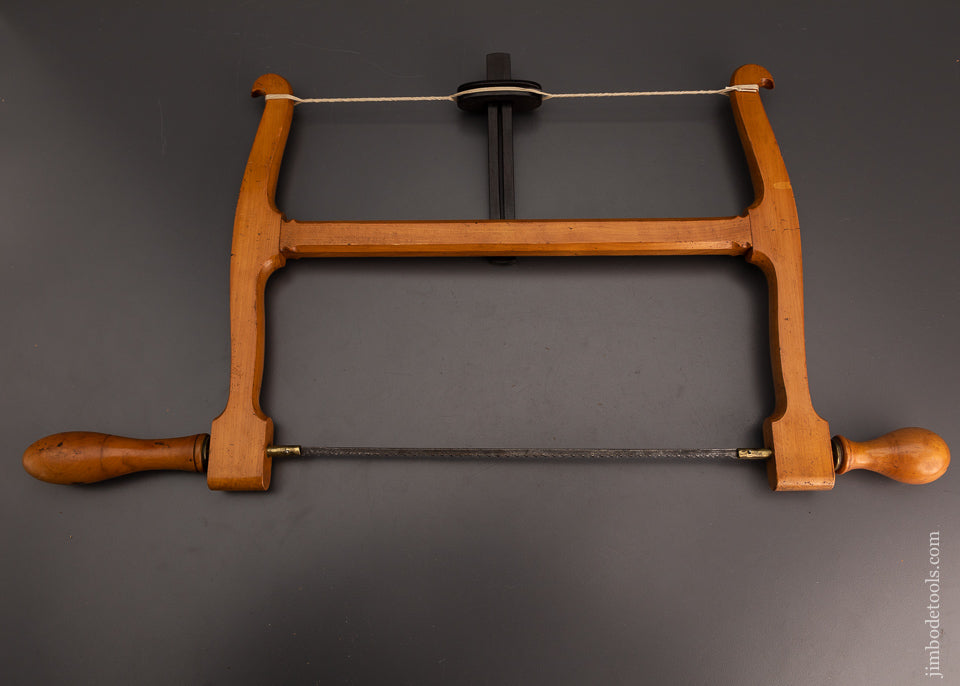 Spectacular Boxwood & Ebony English Bow Saw - EXCELSIOR 103588