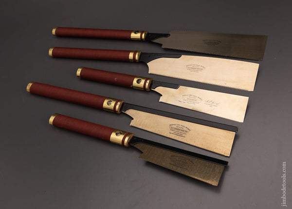 Near Mint Limited Edition Set of 5 BRIDGE CITY TOOL WORKS Japanese Saws - EXCELSIOR 103597