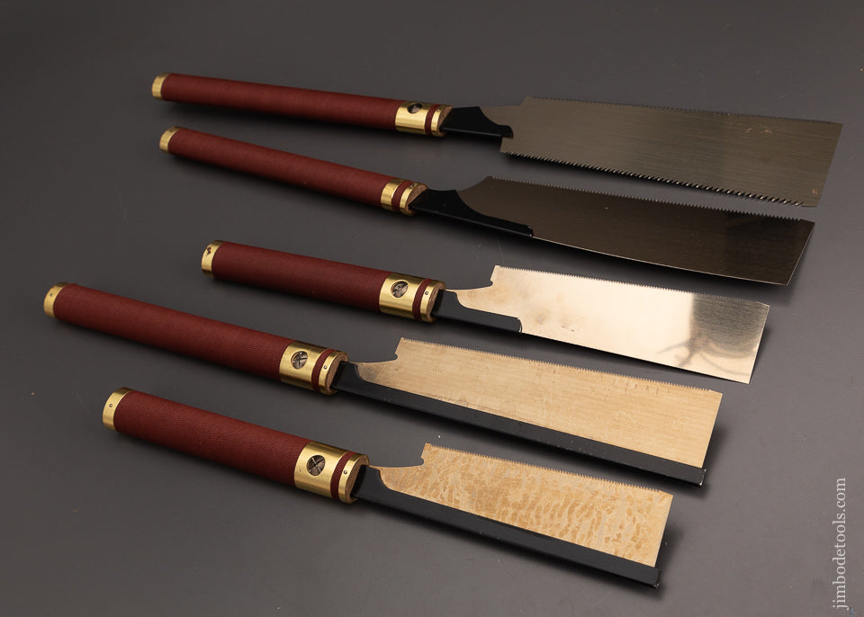 Near Mint Limited Edition Set of 5 BRIDGE CITY TOOL WORKS Japanese Saws - EXCELSIOR 103597