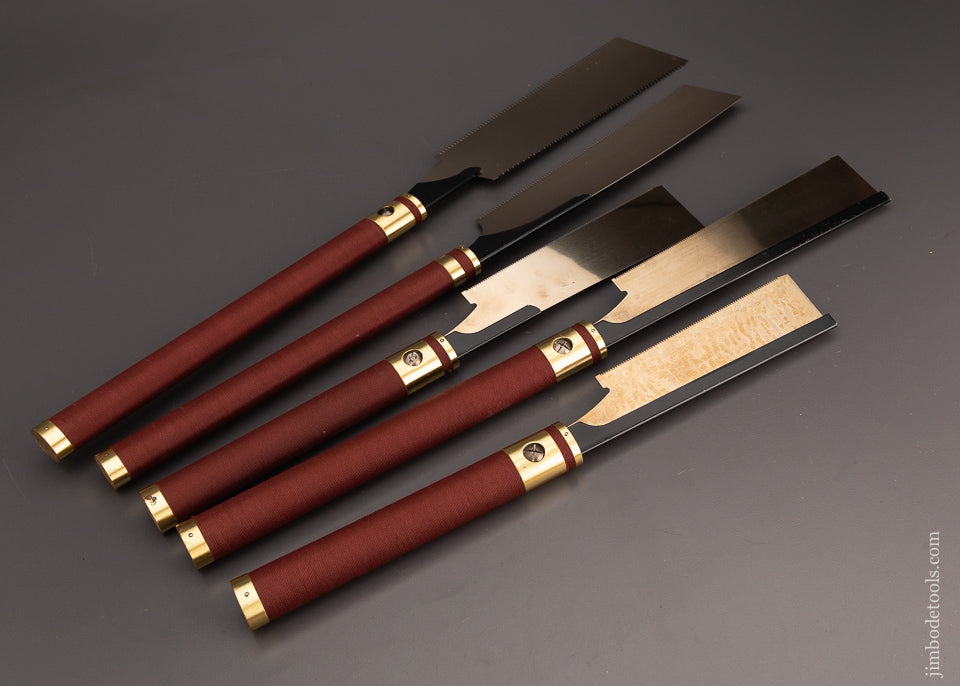 Near Mint Limited Edition Set of 5 BRIDGE CITY TOOL WORKS Japanese Saws - EXCELSIOR 103597