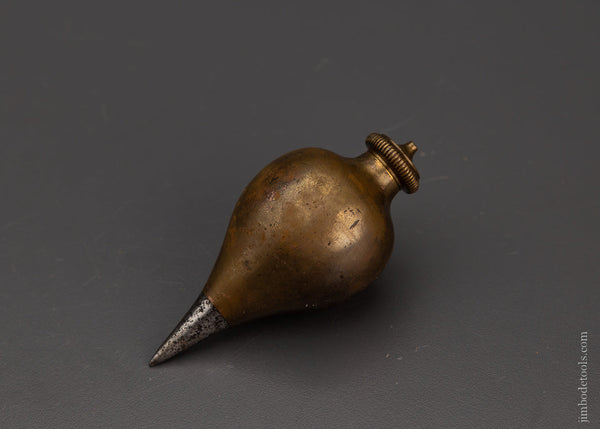 Gorgeous! 3 1/2 Inch Brass & Steel Plumb Bob - EXCELSIOR 103711