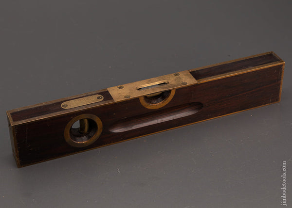 Crisp Premium STANLEY No. 98 Brass Bound Rosewood Level 12 Inch - EXCELSIOR 103728