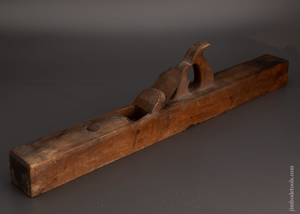 Spectacular 18th Century 30 Inch Apple Wood Jointer Plane - EXCELSIOR 103847