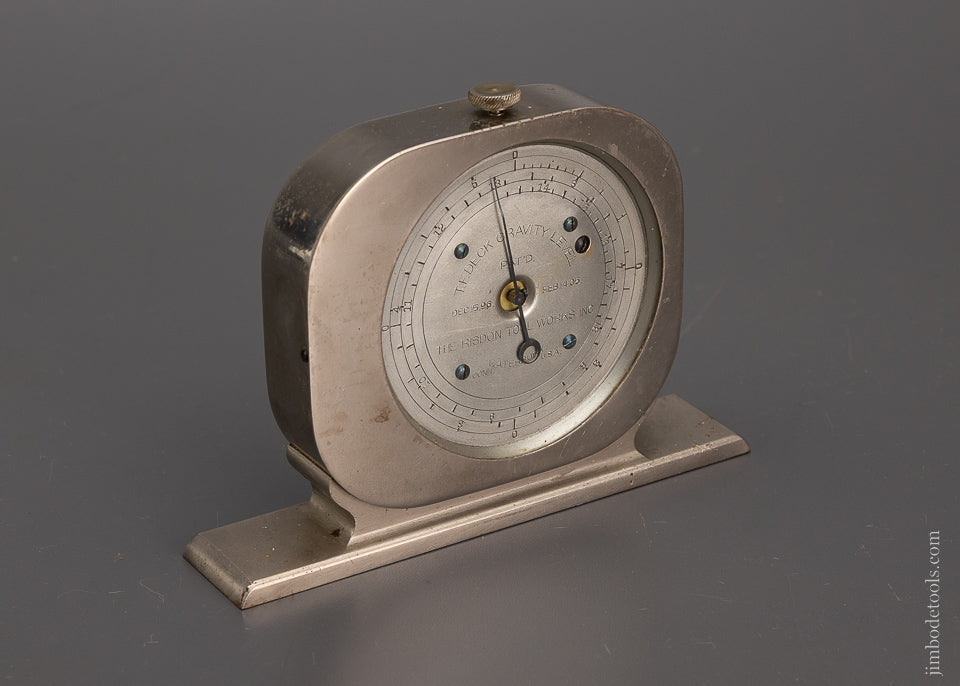 Extremely Rare T. F. DECK PATENT Gravity Level - EXCELSIOR 104304