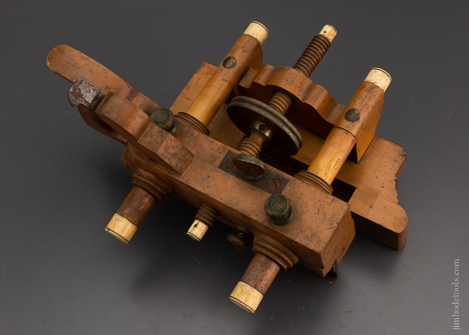 Magnificent SANDUSKY Solid Boxwood CENTER WHEEL Plow Plane - EXCELSIOR 104477
