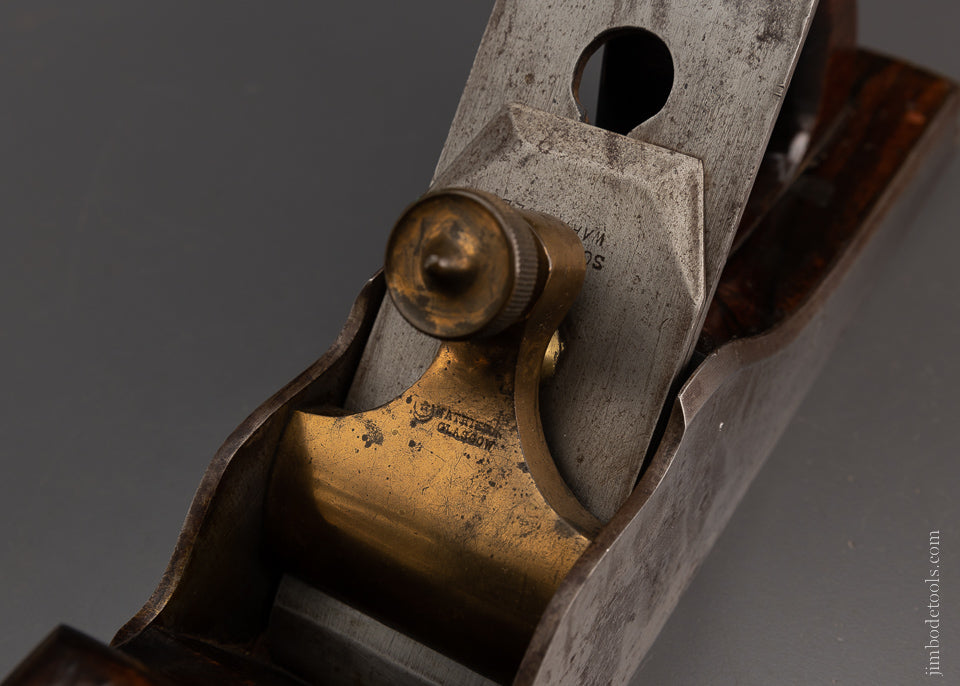 Remarkable MATHIESON 15 1/2 Inch Rosewood Infill Dovetailed Panel Plane - EXCELSIOR 104870