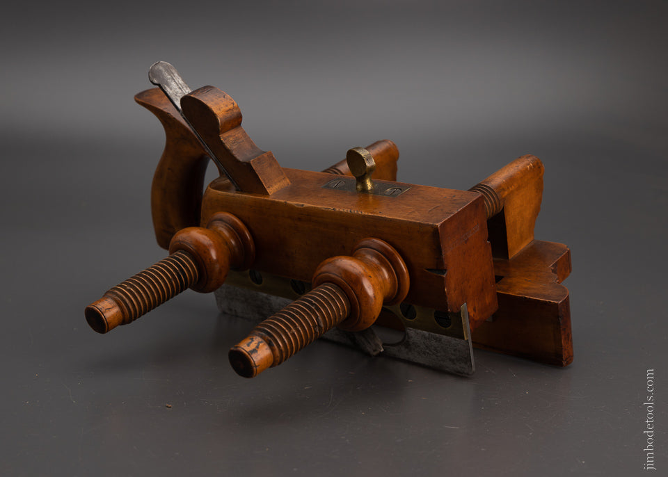 Sweet Solid Boxwood Screw Arm Handled Plow Plane by OHIO TOOL CO. - EXCELSIOR 104902
