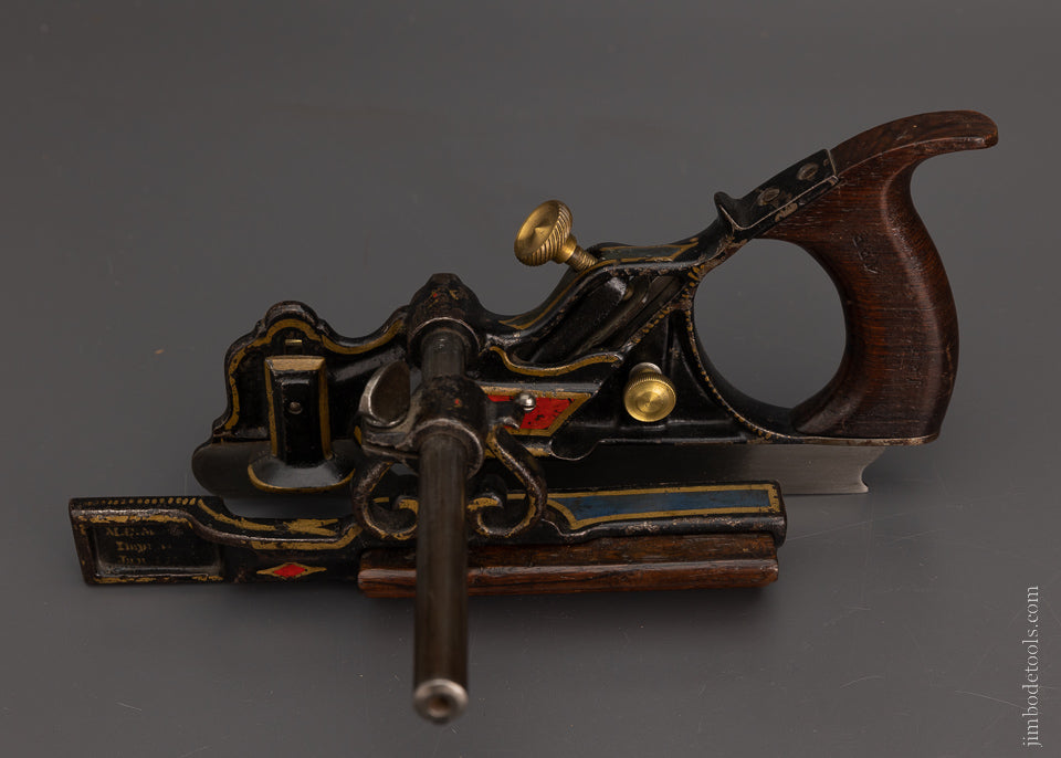 Stunning PHIILLIPS PATENT Plow Plane in Full Paint & Pin Stripes - EXCELSIOR 104914