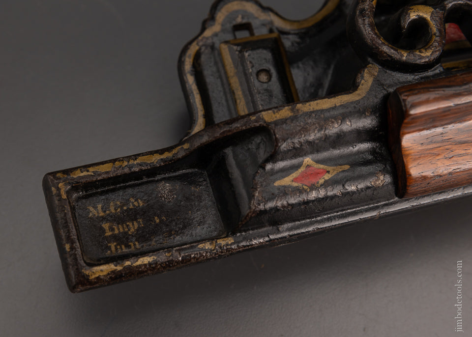 Stunning PHIILLIPS PATENT Plow Plane in Full Paint & Pin Stripes - EXCELSIOR 104914