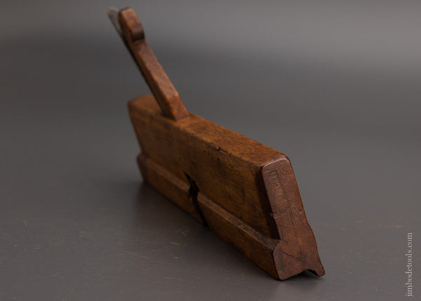 18th Century Yellow Birch H. WETHEREL IN NORTON 9 3/4 Inch Moulding Plane - EXCELSIOR 104966
