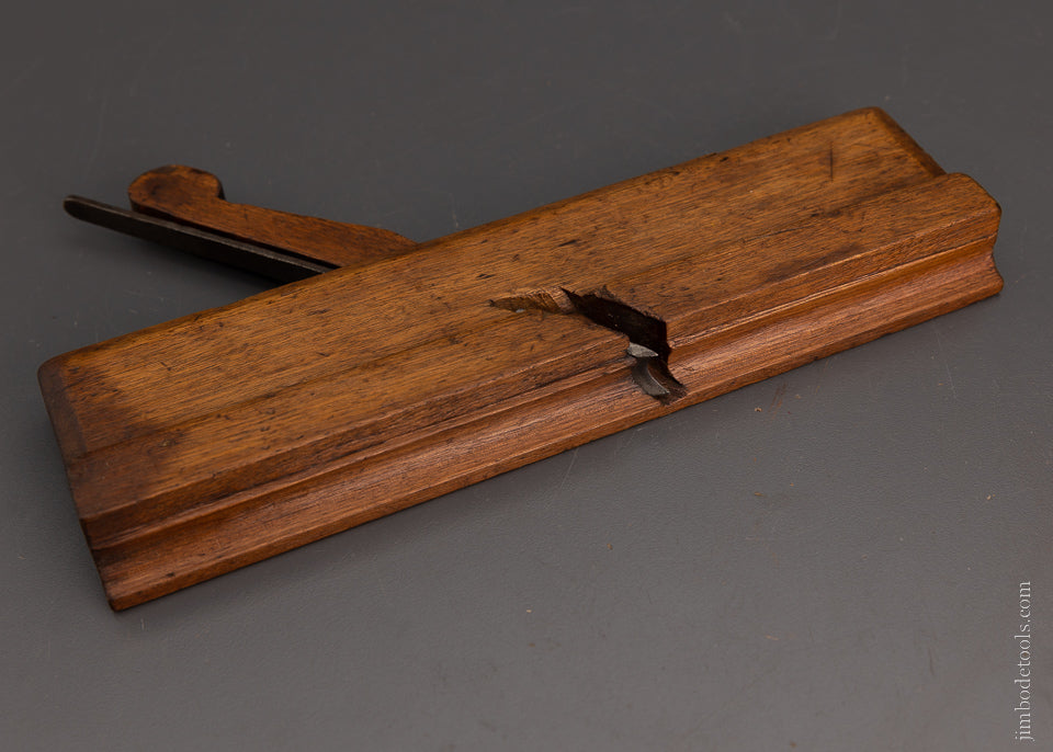 18th Century Yellow Birch H. WETHEREL IN NORTON 9 3/4 Inch Moulding Plane - EXCELSIOR 104966