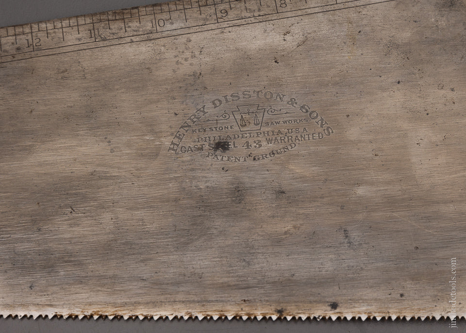 Near Mint DISSTON No. 43 JACKSON & GORHAM PATENT Combination Square, Plumb & Level Saw with Scribe -  EXCELSIOR 105081