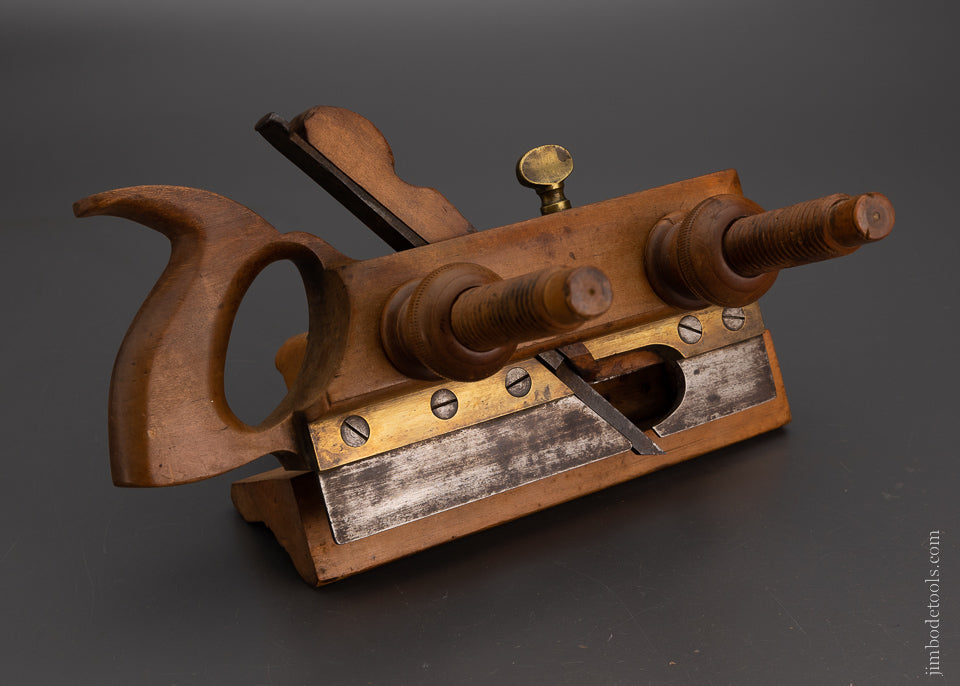 Premium Near Mint OHIO TOOL CO. Applewood Handled Screw Arm Plow Plane - EXCELSIOR 105233