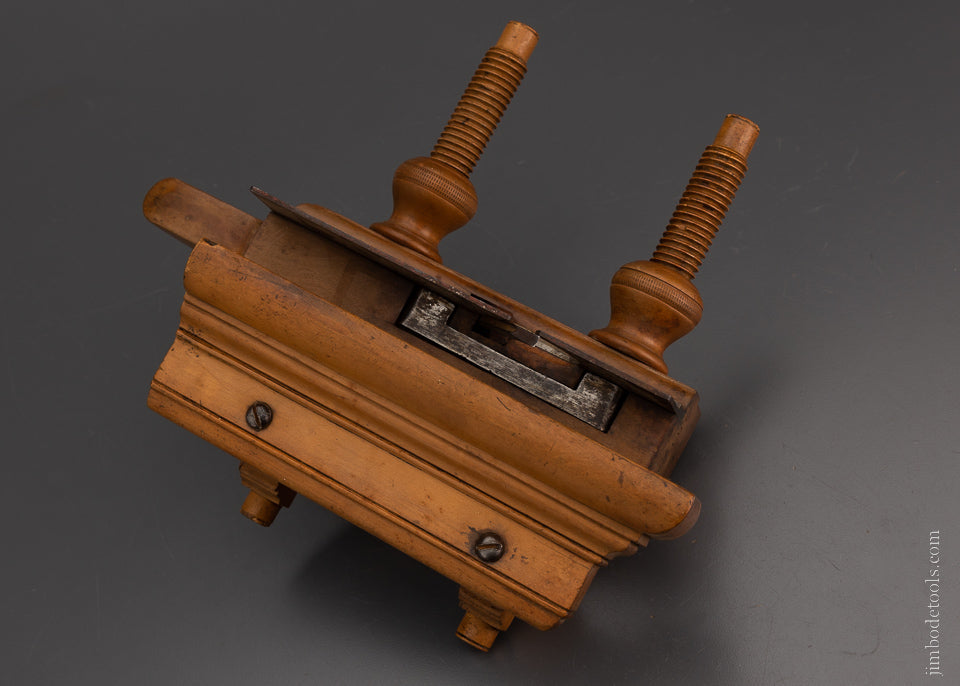 Premium Near Mint OHIO TOOL CO. Applewood Handled Screw Arm Plow Plane - EXCELSIOR 105233