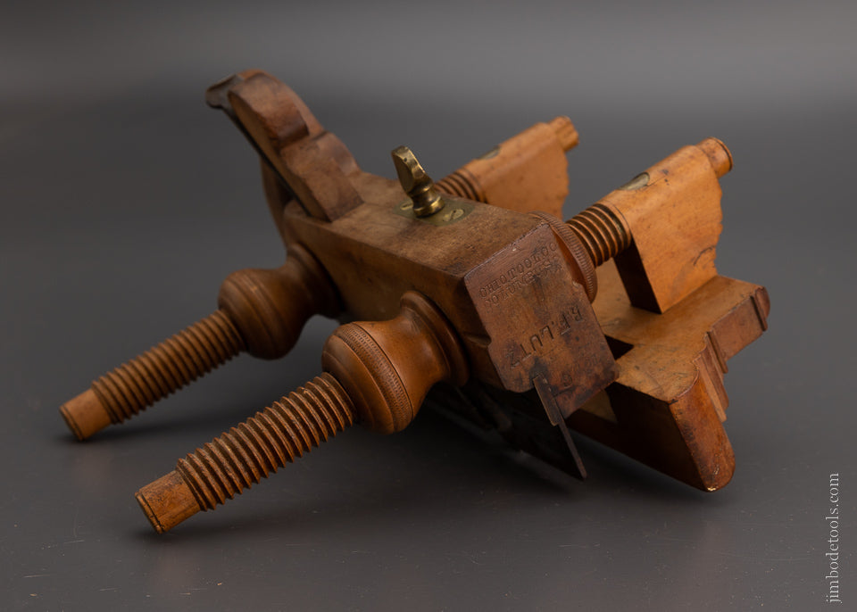 Premium Near Mint OHIO TOOL CO. Applewood Handled Screw Arm Plow Plane - EXCELSIOR 105233