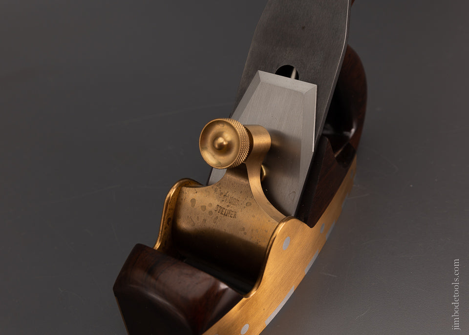 Spectacular SAUER & STEINER No. A-5 Gunmetal Infill Smooth Plane - EXCELSIOR 105327