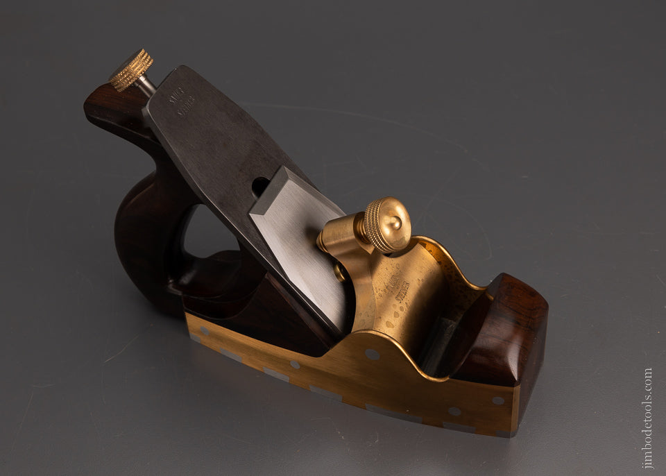 Spectacular SAUER & STEINER No. A-5 Gunmetal Infill Smooth Plane - EXCELSIOR 105327