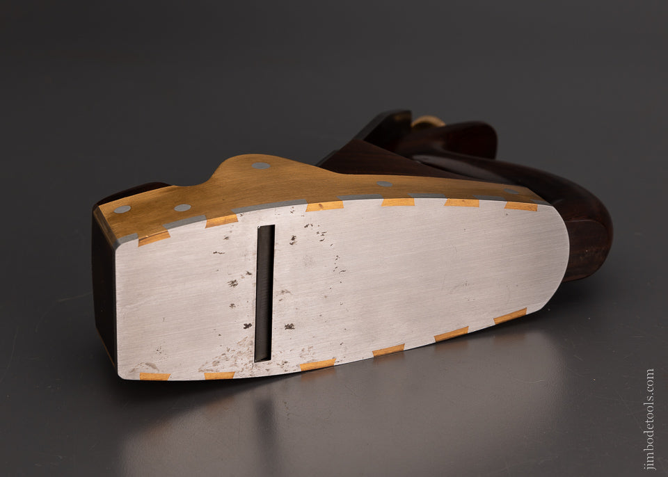 Spectacular SAUER & STEINER No. A-5 Gunmetal Infill Smooth Plane - EXCELSIOR 105327