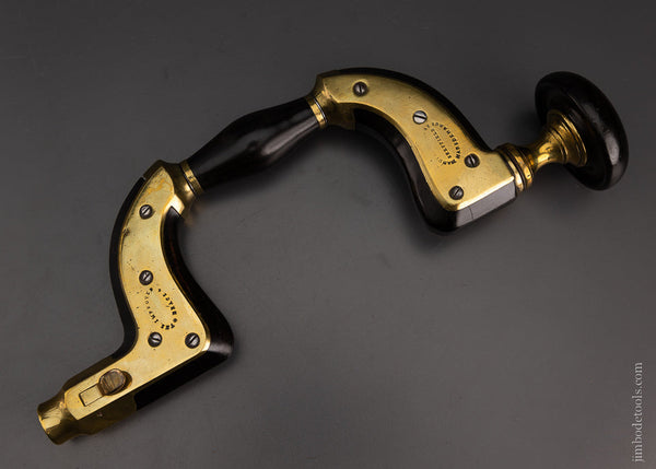 Spectacular Ebony ULTIMATUM Bit Brace MARSDEN BROS. - EXCELSIOR 106106