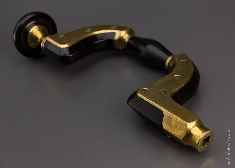 Spectacular Ebony ULTIMATUM Bit Brace MARSDEN BROS. - EXCELSIOR 106106