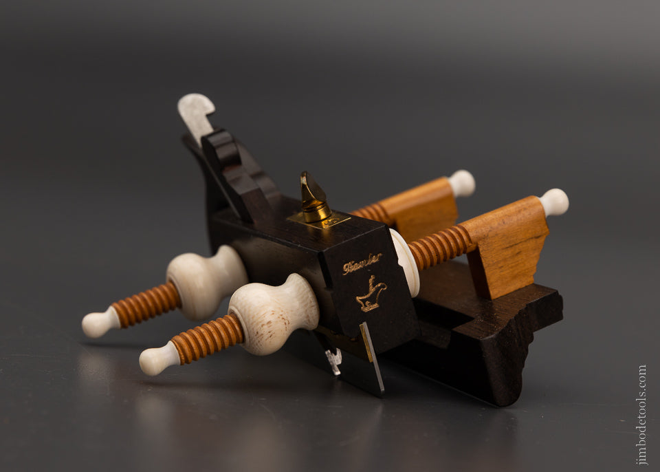 PAUL HAMLER Miniature Rosewood & Boxwood Plow Plane 3 1/2 Inches Long - EXCELSIOR 106460