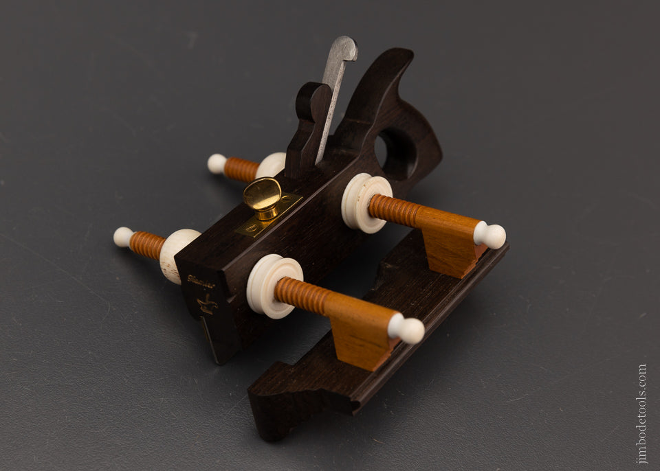 PAUL HAMLER Miniature Rosewood & Boxwood Plow Plane 3 1/2 Inches Long - EXCELSIOR 106460