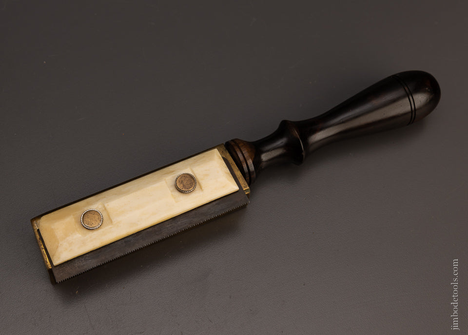 Stunning Ebony & Bone Guitar Maker’s Fret Saw - EXCELSIOR 106536