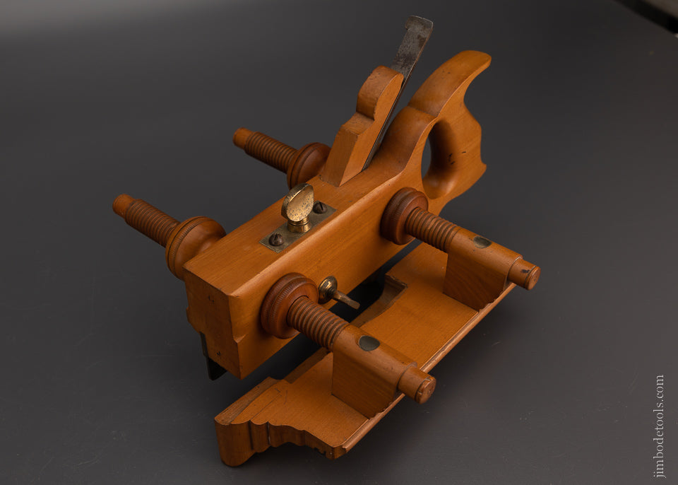 Amazing Solid Boxwood Plow Plane by “A.C. BARTLETT’S OHIO PLANES” - EXCELSIOR 106602