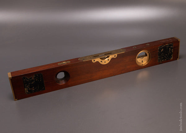 Spectacular L.L. DAVIS PATENT No. 13 Plumb, Level & Inclinometer with Both Paper Labels - EXCELSIOR 106700
