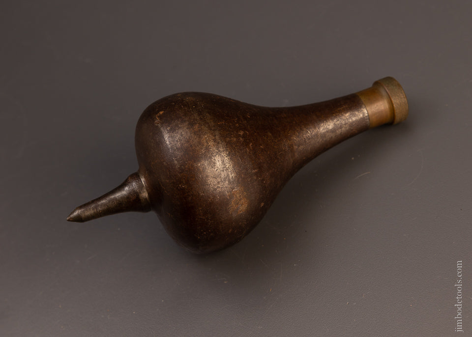 Early & Elegant Brass Topped Iron Plumb Bob - EXCELSIOR 106744