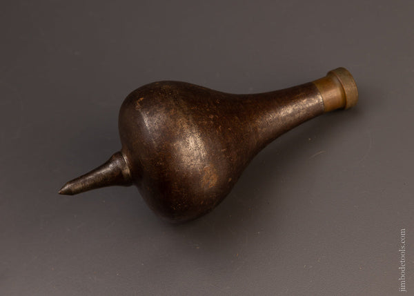 Early & Elegant Brass Topped Iron Plumb Bob - EXCELSIOR 106744